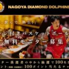 名古屋ダイヤモンドドルフィンズ試合観戦無料モニター