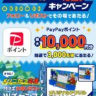 最大10,000円分のPayPayポイントが3,000名様に当たるXキャンペーン