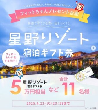 星野リゾート宿泊ギフト券 5万円分 / QUOカードPay 500円分