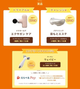 自分磨きグッズが当たる豪華レシートキャンペーン