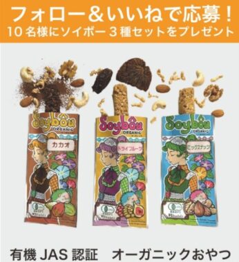 ソイボー 3本セット（カカオ・ドライフルーツ・ミックスナッツ）