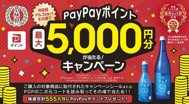 555名様にPayPayポイント最大5,000円分が当たるクローズドキャンペーン