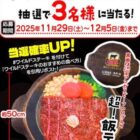 ワイルドステーキBIGクッションが当たるXキャンペーン