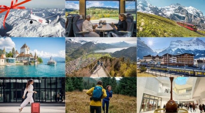 スイスアルプスへの旅行 / スイス銘品セット