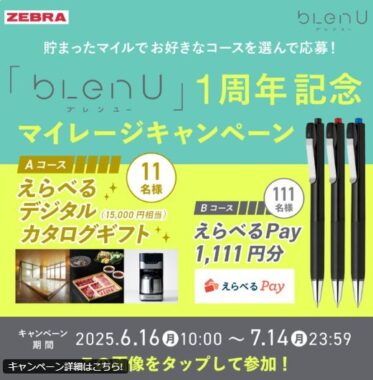 デジタルカタログギフトやえらべるPayが当たるマイレージキャンペーン