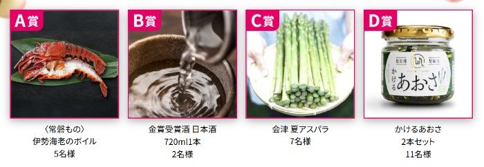 福島県産グルメが200名様に当たるクローズドキャンペーン