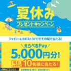 えらべるPay 5,000円分