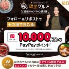 10,000円相当のPayPayポイントがその場で当たる豪華X懸賞