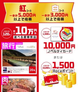 【クスリのアオキ】最大10万円分の豪華賞品が当たるクローズドキャンペーン