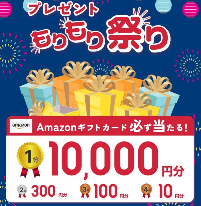 その場で最大1万円Amazonギフトカード当たるアップガレージのクローズドキャンペーン