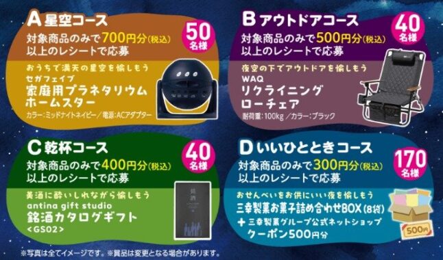 ホームスターやリクライニングチェアも当たる三幸製菓の豪華キャンペーン