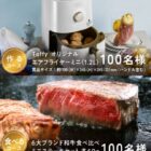 Toffy オリジナル エアフライヤーミニ / 6大ブランド和牛 食べ比べミニステーキセット