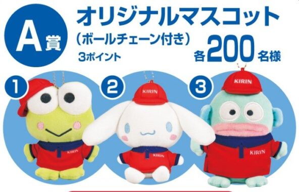 サンリオキャラクターズグッズやえらべるPayが当たるキリン自販機限定キャンペーン