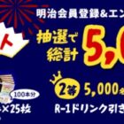 明治 プロバイオヨーグルトギフト券 / R-1プロビオヨーグルト コンビニ引換券
