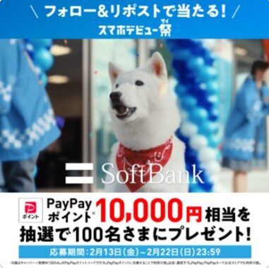 10,000円相当のPayPayポイントがその場で当たるXキャンペーン