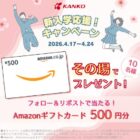 Amazonギフトカード 500円分