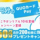 QUOカードPay10,000円分が当たる雪印ビーンスタークのクローズドキャンペーン