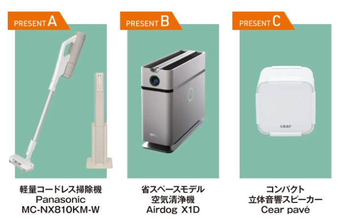 人気家電製品が当たるブリヂストンゴルフの豪華クローズドキャンペーン