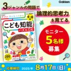 こども知能パズルシリーズ商品モニター