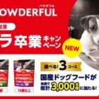 3,000名様に国産ドッグフードが当たるキャンペーン