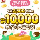 楽天ポイント 最大10,000ポイント