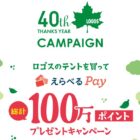 10,000円分のえらべるPayが当たるロゴスのテント購入キャンペーン