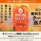 スプリングバレーブルワリー コンビニ無料引き換えクーポン