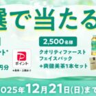 PayPayポイント 1,000円分 / クオリティファーストフェイスパック+爽健美茶