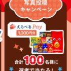 えらべるPay+東ハトのお菓子詰め合わせが当たる写真投稿キャンペーン