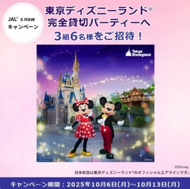 東京ディズニーランド完全貸切パーティー招待券が当たる豪華X懸賞
