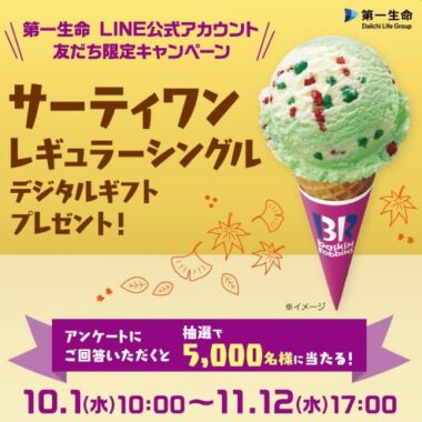 サーティワン レギュラーシングルデジタルギフト