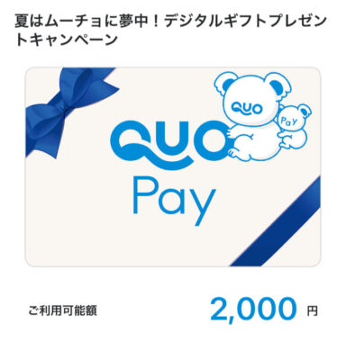 日清の写真投稿キャンペーンで「QUOカードPay2,000円分」が当選