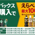えらべるPay最大100円分のキャッシュバッククーポンが当たるキャンペーン