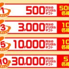 デジタルギフト 最大3万円分 / ウェザーニュースカレンダー