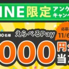 えらべるPay1,000円分が当たる名鉄グループのLINEキャンペーン