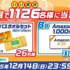 Amazonギフトカード1,000円やバスタオルセットが当たるLINEクイズキャンペーン