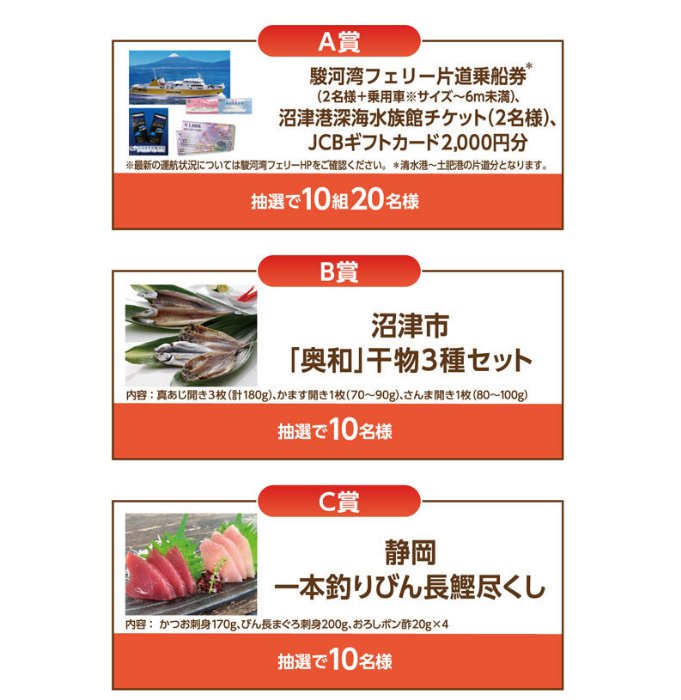 【マックスバリュ東海×メーカー各社】水族館チケット+フェリー乗船券も当たる豪華懸賞