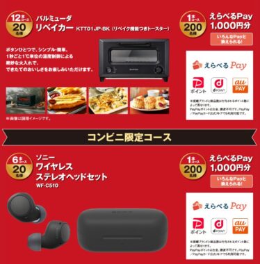 バルミューダ リベイカーやワイヤレスヘッドセットなどが当たる豪華クローズド懸賞