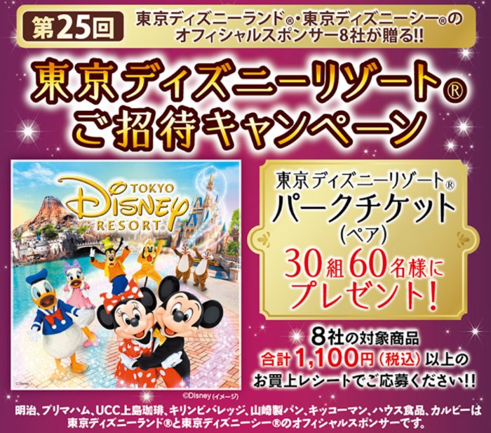 【ワイズマート×メーカー各社】東京ディズニーリゾートご招待キャンペーン