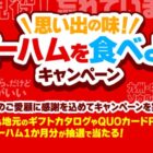 QUOカードPayやカタログギフトが当たるマルハニチロのクローズド懸賞