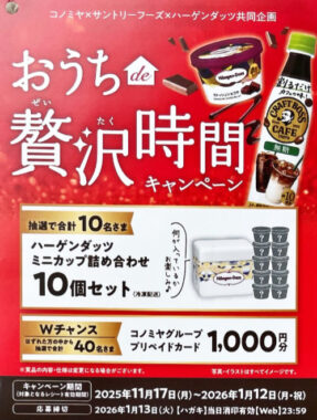 【コノミヤ×サントリー×ハーゲンダッツ】おうち贅沢時間キャンペーン