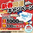 51名様にQUOカードPay500円分が当たる毎日応募X懸賞