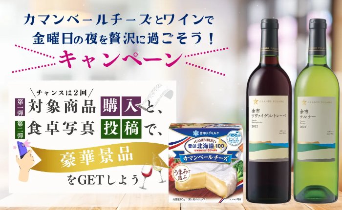 QUOカードPayやワインが当たる雪印メグミルクのレシート懸賞