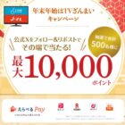 えらべるPay 最大10,000ポイント