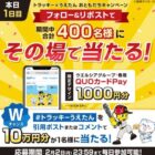 ウエルシアグループ専用QUOカードPay 1,000円分