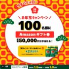 総額50,000円分のAmazonギフトコードが当たるお年玉キャンペーン