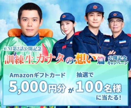 Amazonギフトカード5,000円分がその場で当たる毎日応募LINEキャンペーン