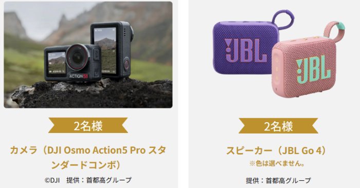 定期開催！カメラやオリジナルグッズなどが当たる首都高のプレゼントキャンペーン