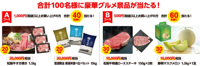 Wチャンスもアリ！豪華グルメが100名様に当たるプレミアムケア購入キャンペーン