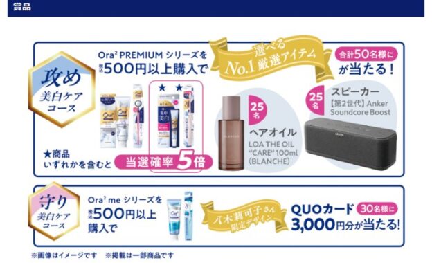 AnkerのスピーカーやQUOカードなどが当たるサンスターのクローズドキャンペーン